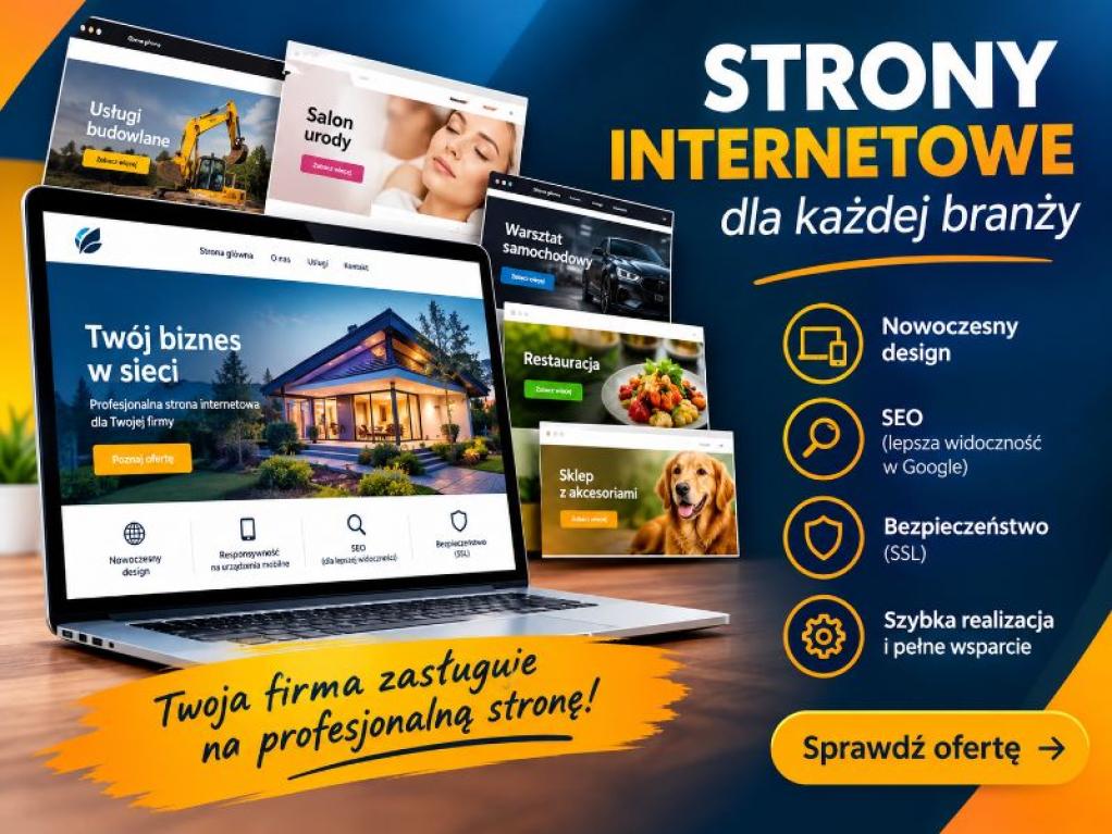 Strony internetowe dla fryzjerów
