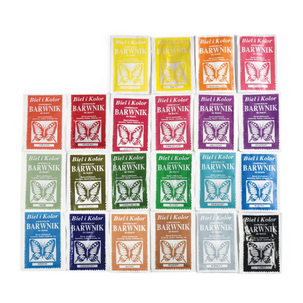 Uniwersalny barwnik do tkanin